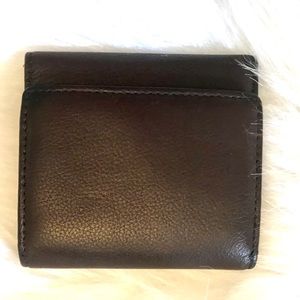 Brown leather wallet.